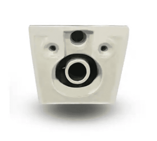 אסלה תלויה מעוגלת אורך 53.5 ס";מ צבע לבן מבריק עם שטיפת טורנדו ומושב קשיח טריקה שקטה ונשלף דגם קאי