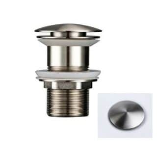 ונטיל לכיור רחצה Brass אל חלד צבע ניקל מוברש דגם 588M