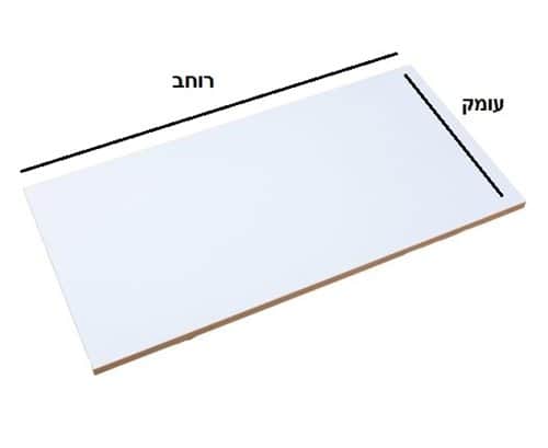 משטח עליון עץ MDF רוחב 140 ס"מ עומק וצבע לפי בחירתך מתאים לכל שימוש דגם 444W
