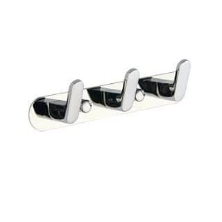 קולב Brass אל חלד מגיע עם 3 ווים לתליה של בגדים, מגבות וכו' צבע ניקל מבריק דגם 1203C
