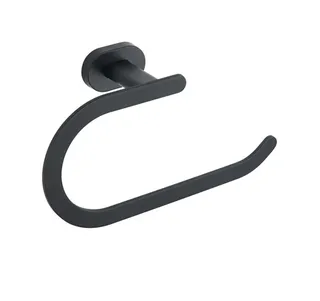 טבעת למגבת Matrix עשויה מחומר Brass אל חלד צבע שחור מט תלויה דגם 666B-6