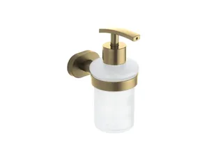 דיספנסר לסבון Roma עשוי מחומר Brass אל חלד צבע זהב מט תלוי דגם 2235G