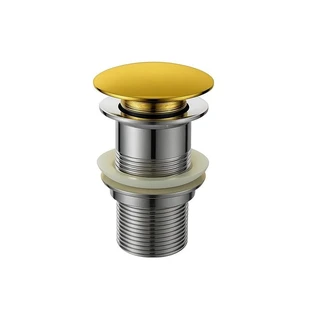 ונטיל לכיור רחצה Brass אל חלד צבע זהב מבריק דגם DR-04