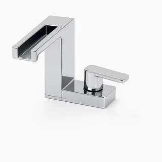 ברז לכיור רחצה מגיע עם פיה קבועה צבע ניקל מבריק דגם 27310