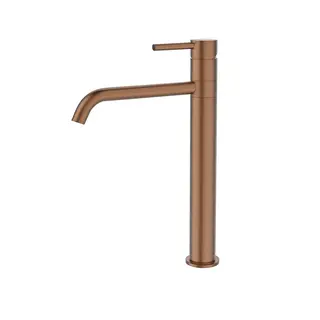 ברז גבוה מגיע עם פיה מסתובבת צבע רוז גולד מתאים לכיור מונח דגם ZV0446RG