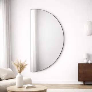 מראת גוף מרחפת בצורה חצי עיגול לתליה ללא מסגרת רוחב 70 ס"מ גובה 180 ס"מ דגם 8019CH