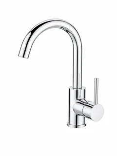 ברז לכיור רחצה מגיע עם פיה פיה מסתובבת צבע PVD ניקל מבריק דגם ZV0121CH