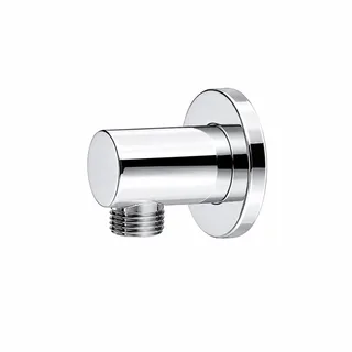 נקודת מים עגולה עשויה Brass אל חלד מתאימה לחיבור צינור של מוט פינוק ו/או צינור של מזלף צבע ניקל מבריק דגם 36558